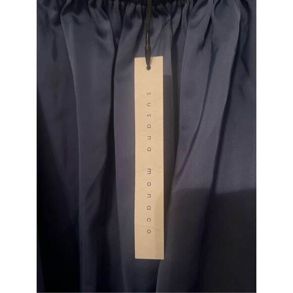 Susana Monaco matte satin off shoulder bodysuit NEW NWT - Picture 5 of 8